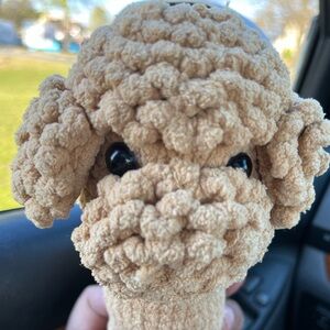 Chenille Handmade Puppy Dog Adorable Plush Stuffed Animal Shitzu Poodle Lovei